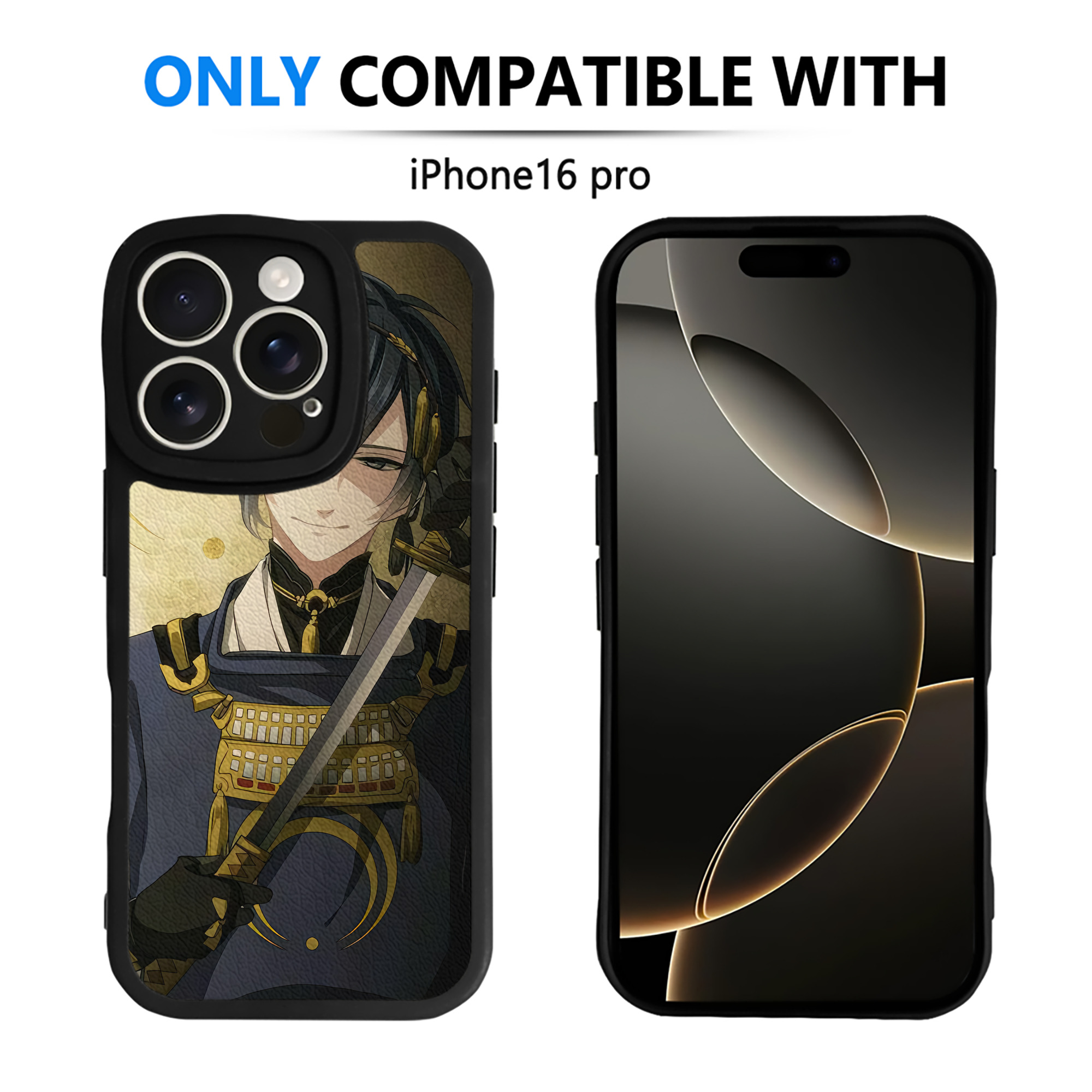 （画像用） 刀剣乱舞 Touken Ranbu 【iPhone 16シリーズ対応】シリコンスマホケース（レザー調） 材質：シリコン